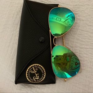 Ray ban green flash aviators